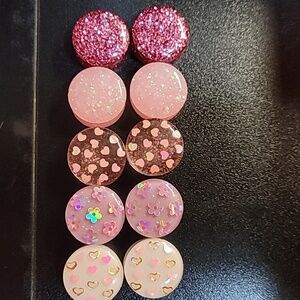 19mm resin glitter plugs bundle